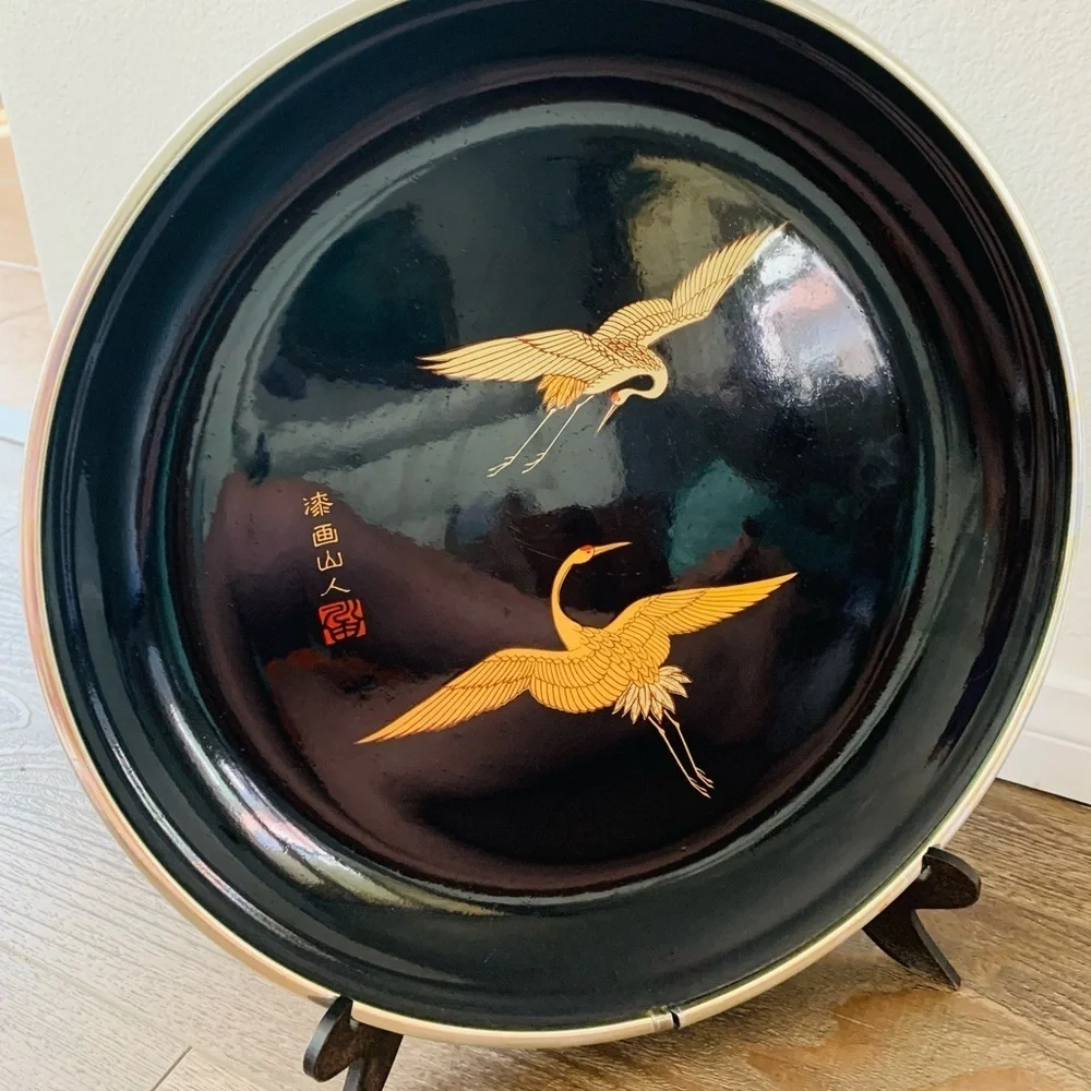 Japanese lacquer serving tray
